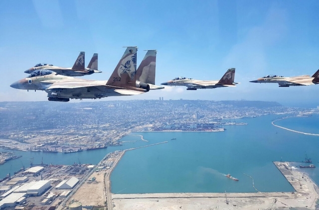 Israel F 15I Fly over IDF Spokesman 640