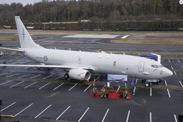 New Zealand RNZAF P 8A hand over ceremony photo by Boeing 640