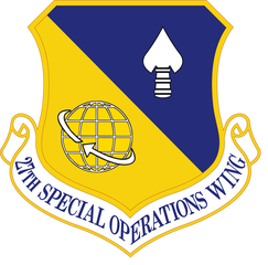 USA AFSOC 27th Special Operations Wing Emblem 320