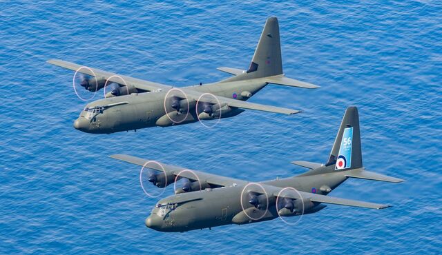 RAF Hercules flypast 6 640