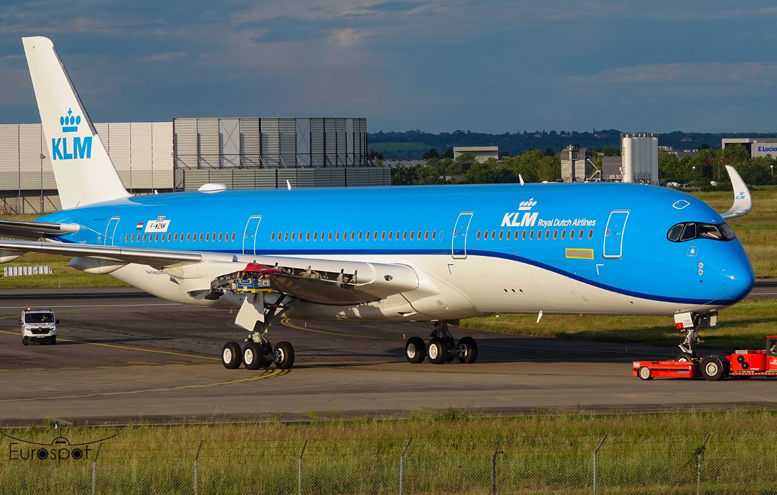 1st KLM A350 painted