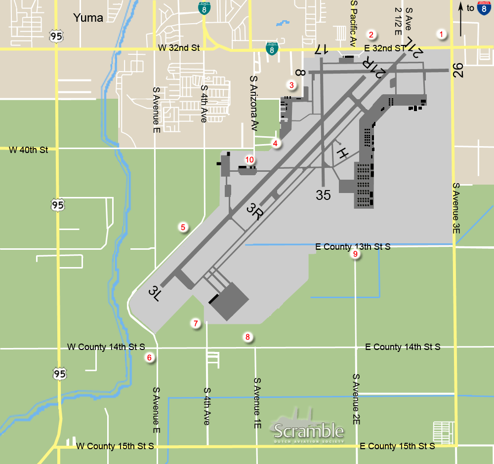 Yuma Airport Terminal Map